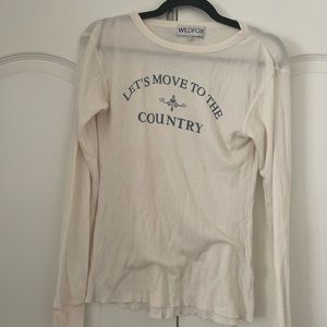 Wildfox waffles knit light weight size small long sleeve shirt.